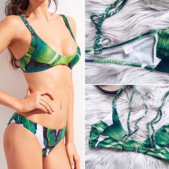 Tropical Printed Bikini Top {medium} - Picture 3 of 7